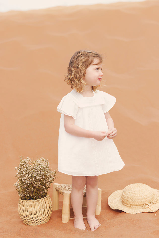Robe - Blanc crochet - Image principale