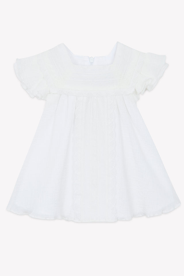 Robe - Blanc crochet - Image principale