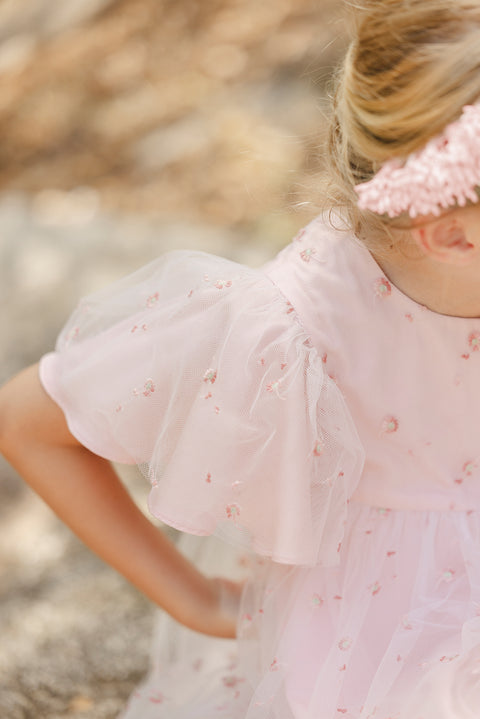 Robe - Pivoine tulle fleurs - Image principale