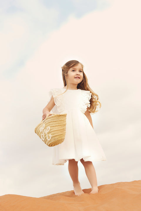 Robe - Blanc détails paillettés - Image principale