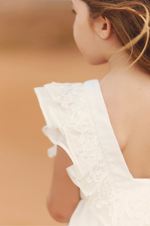 Robe - Blanc détails paillettés - Image principale