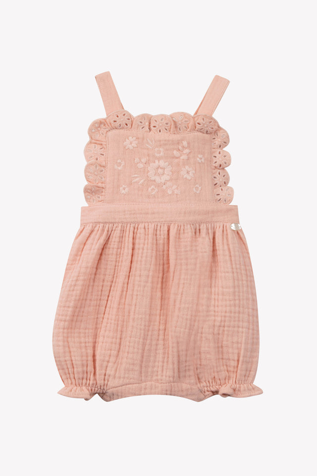 Combinaison courte - Saumon gaze de coton - Image principale