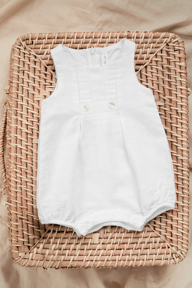 Combinaison courte - Blanc lin - Image principale