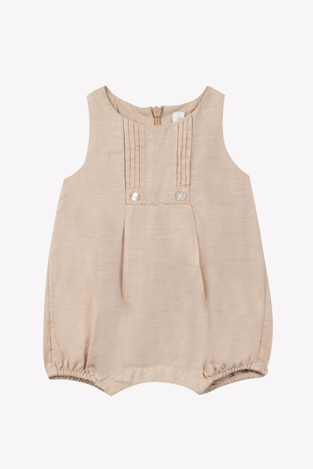Kurzer Overall – Dune Heather Leinen - Image principale