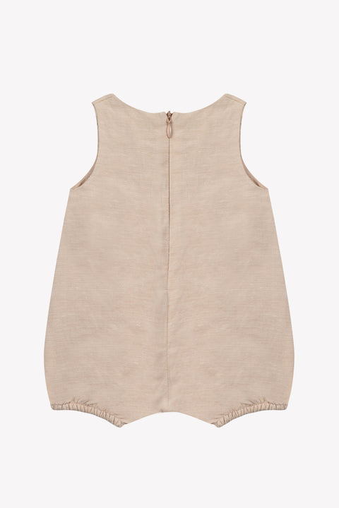 Kurzer Overall – Dune Heather Leinen - Image principale