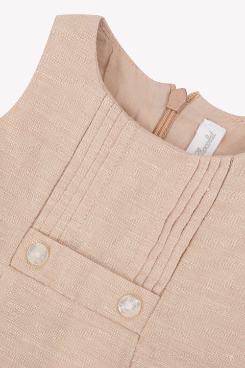 Kurzer Overall – Dune Heather Leinen - Image principale