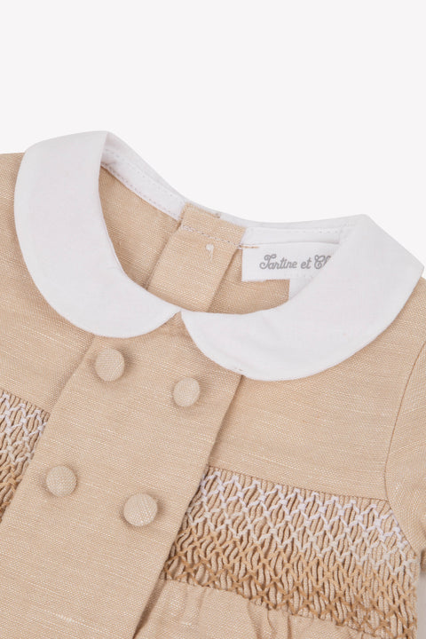 Kurzer Overall – Dune Heather Leinen GesticktTh - Image principale