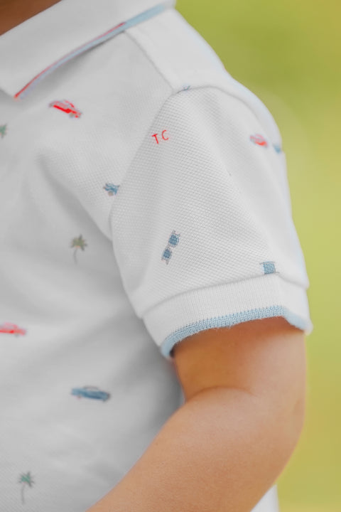 Combinaison courte - Spicy orange illustration city aventure - Image principale