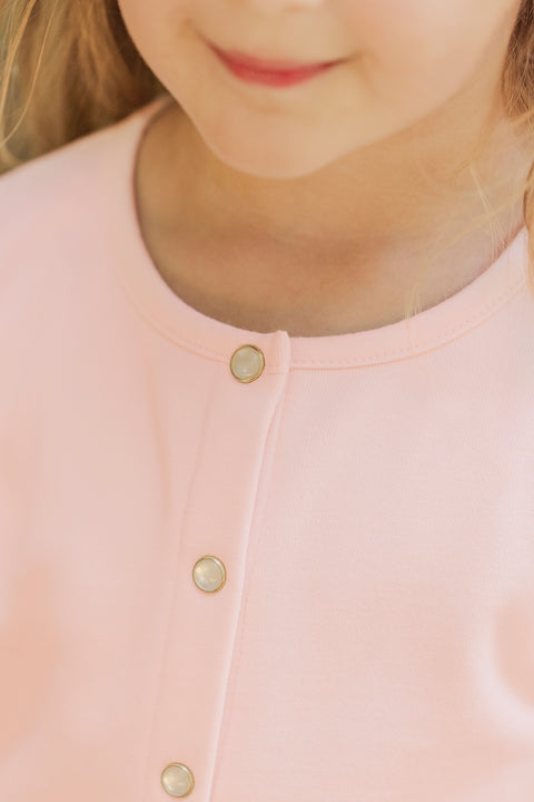 Ensemble jogging - Rose pâle motif ajouré - Image principale