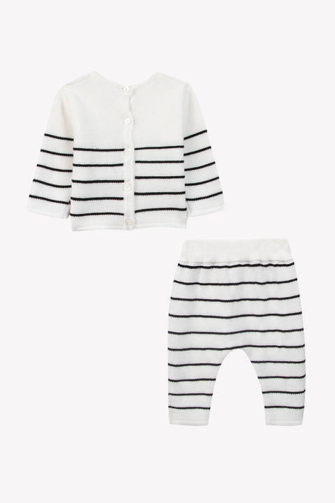Ensemble long - Marinière écru - Image principale