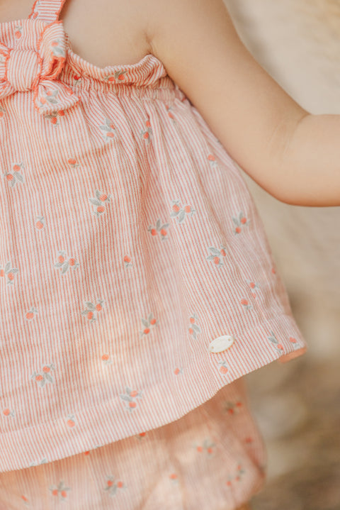 Outfit kurz - Mohn Streifens - Image principale