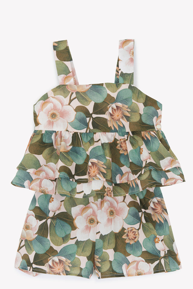 Outfit short - Pink old fabric Liberty - Image principale