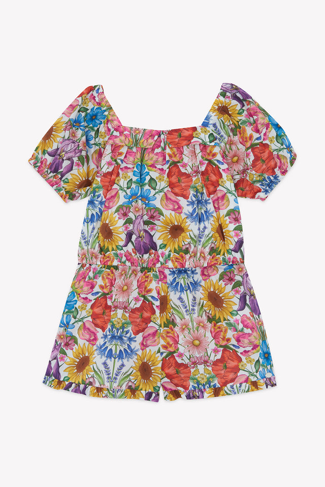 Outfit short - Multicolor fabric Liberty - Image principale
