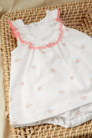 Conjunto corto - Blanco tela Plumetis