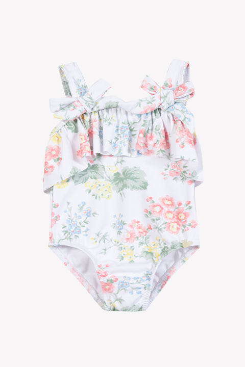Maillot de bain - écru imprimé fleuri - Image principale