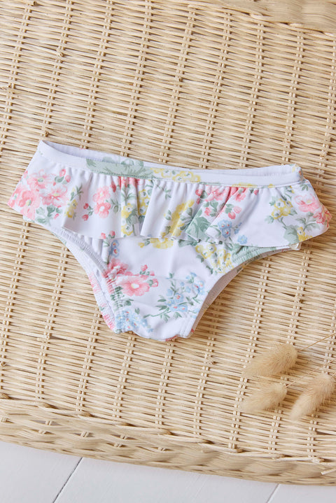 Culotte de bain - écru imprimé feuri - Image principale