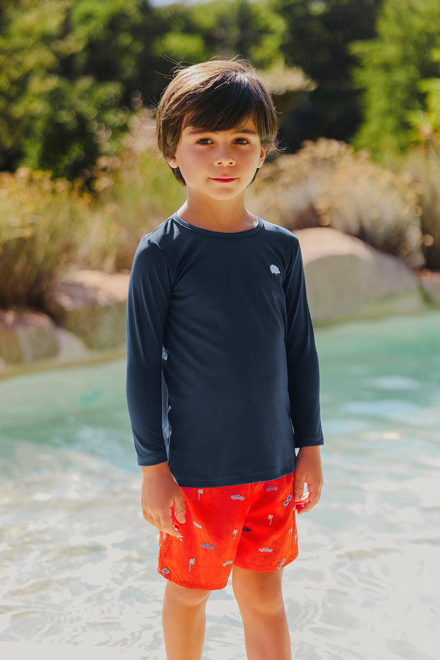 T-shirt de bain - Marine - Image principale