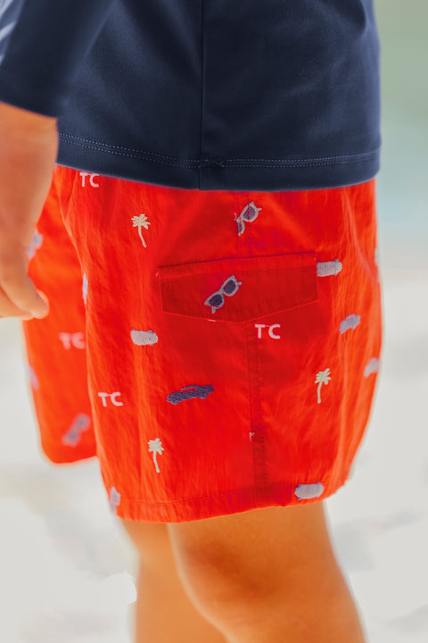 Maillot de bain - Spicy orange illustration city aventure - Image principale