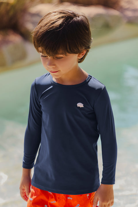 T-shirt de bain - Marine - Image principale