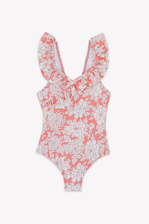 Maillot de bain - Corail imprimé fleuri - Image principale