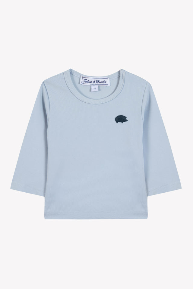 Schwimm-T-Shirt - Blau gewaschen - Image principale