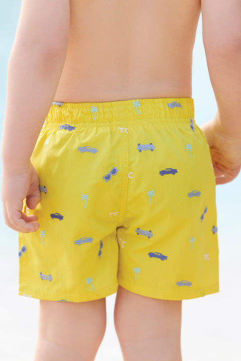 Maillot de bain - Jaune illustration city aventure - Image principale