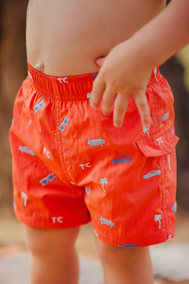 Maillot de bain - Spicy orange illustration city aventure - Image principale