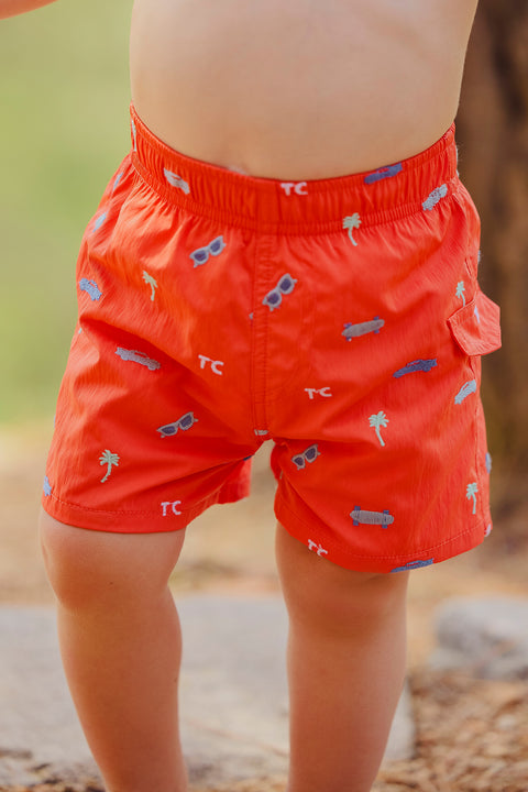 Maillot de bain - Spicy orange illustration city aventure - Image principale