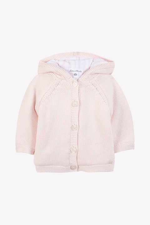 Manteau - Maille garda rose pâle - Image principale