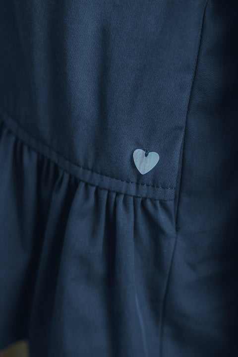 Trincea - Blu navy Cappuccio rimovibile - Image principale
