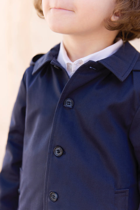 Trincea - Blu navy Cappuccio rimovibile - Image principale