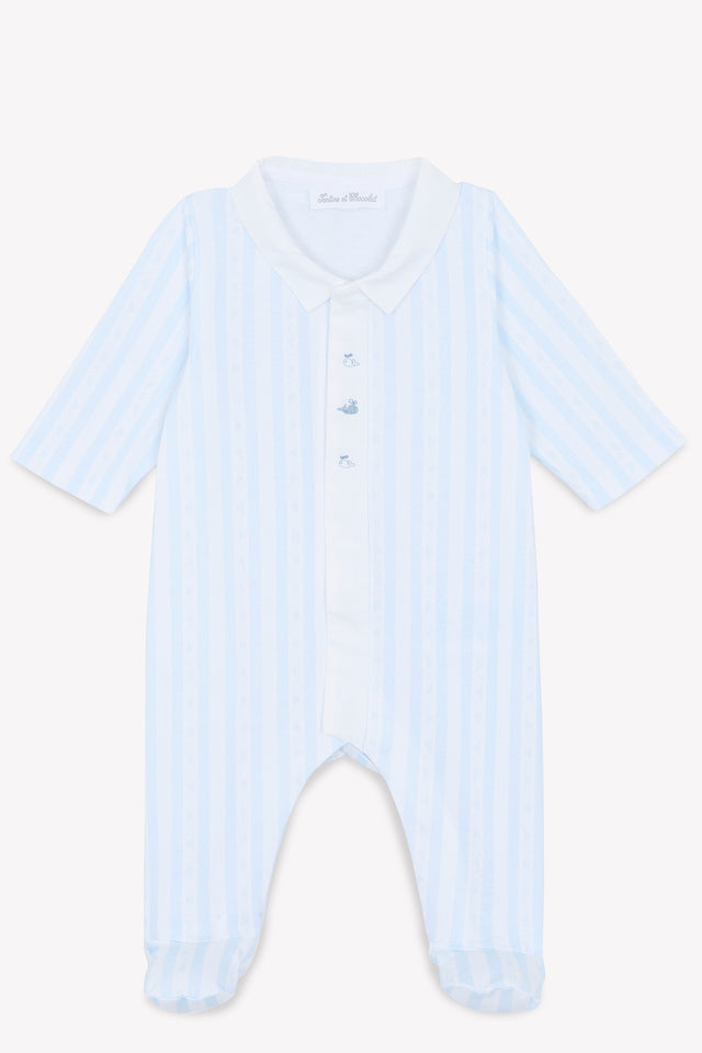 Pijama - Garda Azul cielo Cuello plano - Image principale