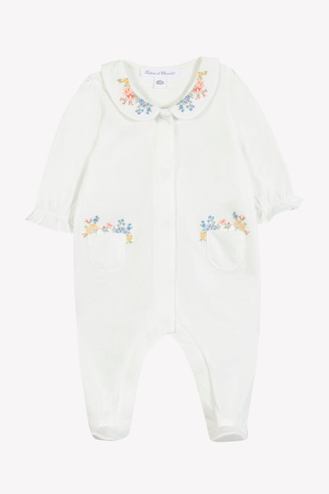 Pijama - crudo Bordado florido - Image principale