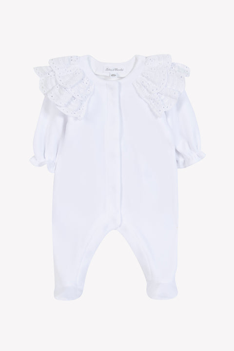 Pyjamas - Weiss Samt Englische Stickerei - Image principale