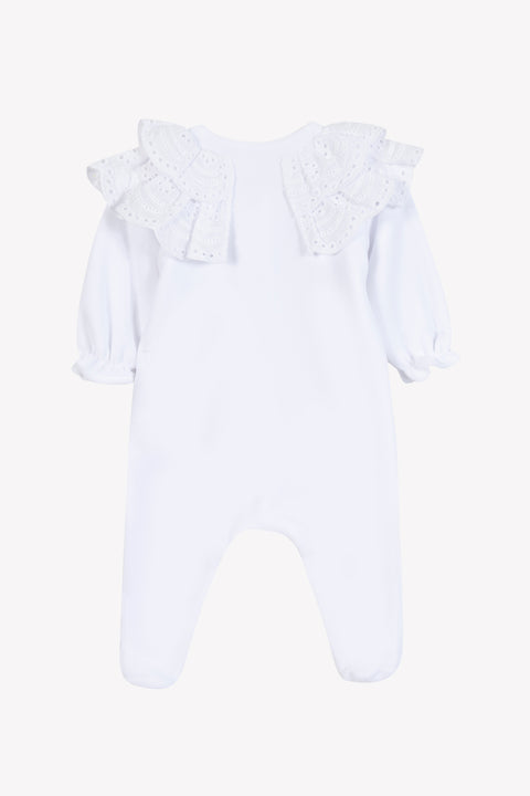 Pyjamas - Weiss Samt Englische Stickerei - Image principale