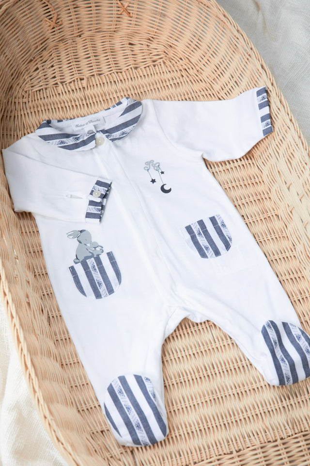 Pyjamas - Garda Marineblau Illustration Kaninchen - Image principale