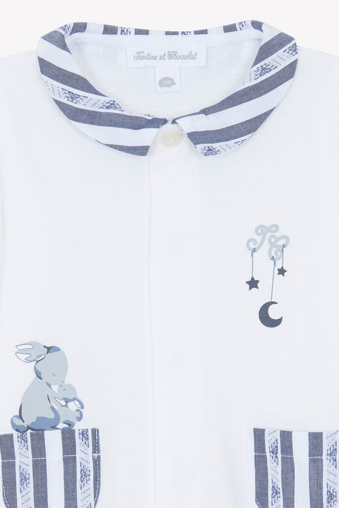 Pyjamas - Garda Marineblau Illustration Kaninchen - Image principale