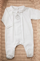Pyjama - Blanc broderie monogramme TC