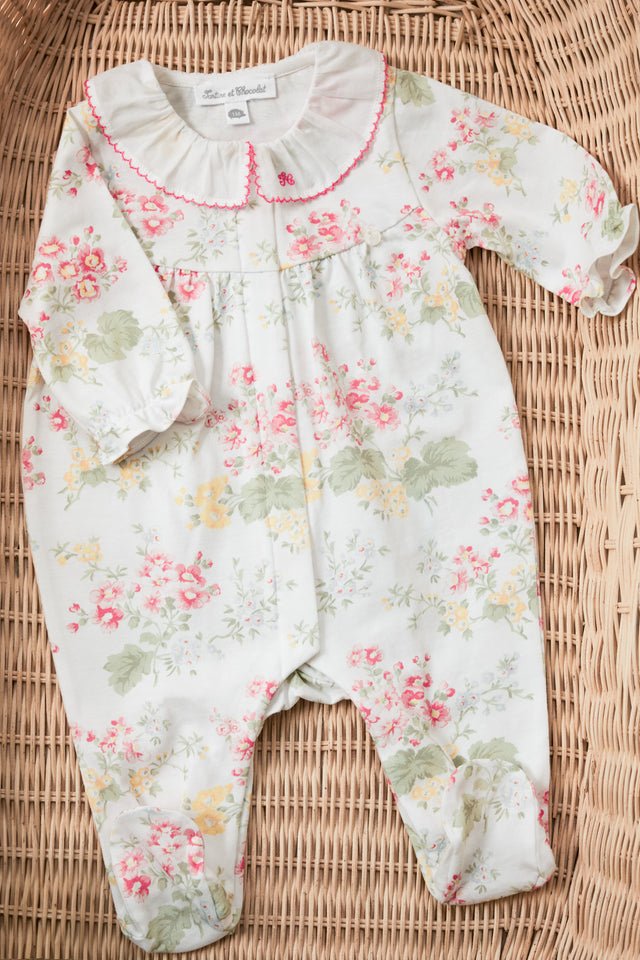 Pyjama – ecru Druckblumig - Image principale