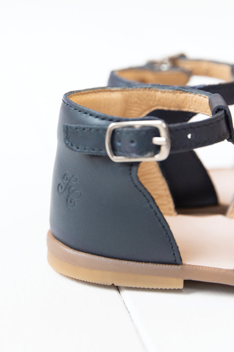 Sandales - Cuir marine - Image principale