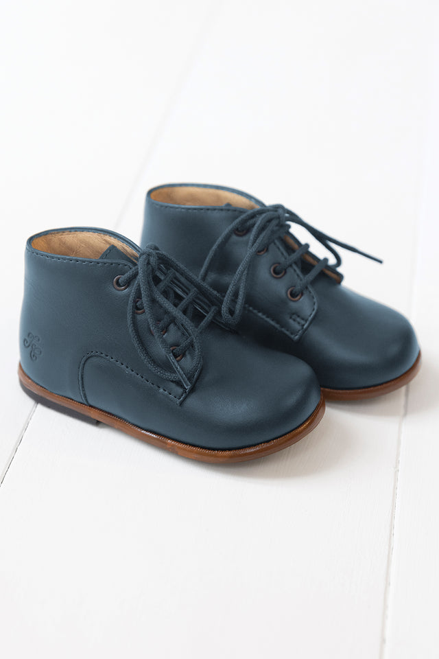 Derbys – Leder Marineblau - Image principale