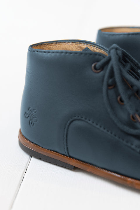 Derbys – Leder Marineblau - Image principale