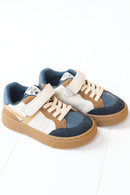 Baskets - Cuir bleu navy