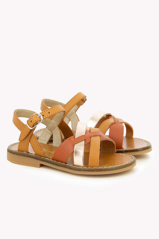 Sandalias - Piel Camello - Image principale