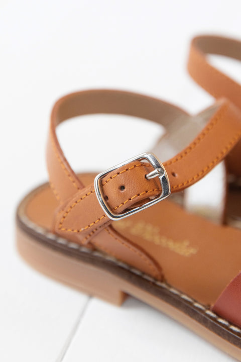 Sandales - Cuir camel - Image principale
