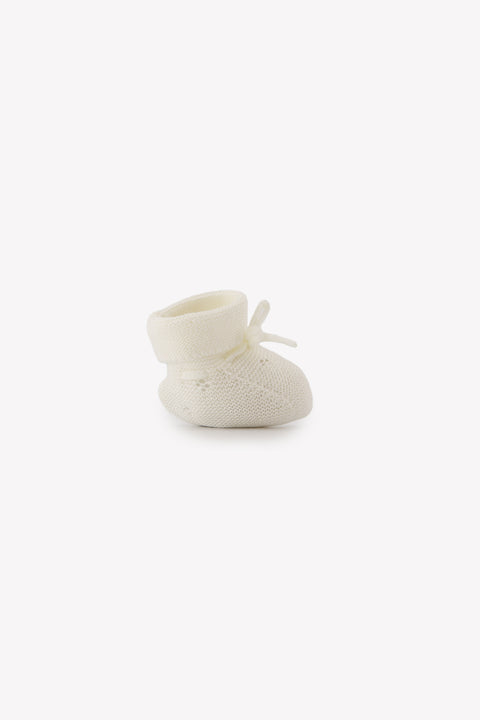 Chaussons - écru maille ajourée - Image principale