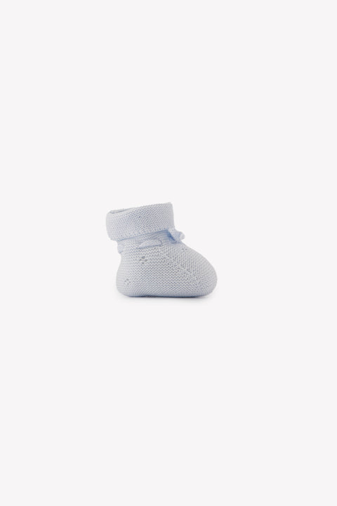 Chaussons - Bleu ciel maille ajourée - Image principale