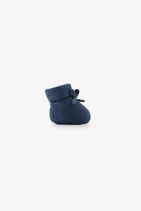 Chaussons - Marine lavé maille ajourée - Image principale