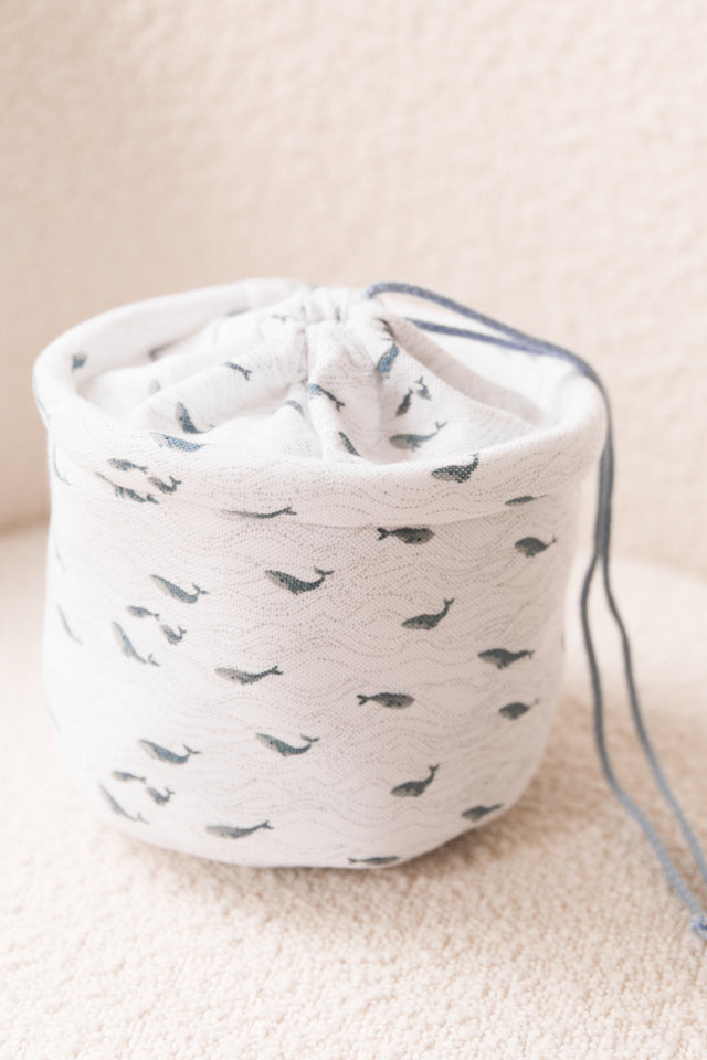 Panière - Motif baleines - Image principale