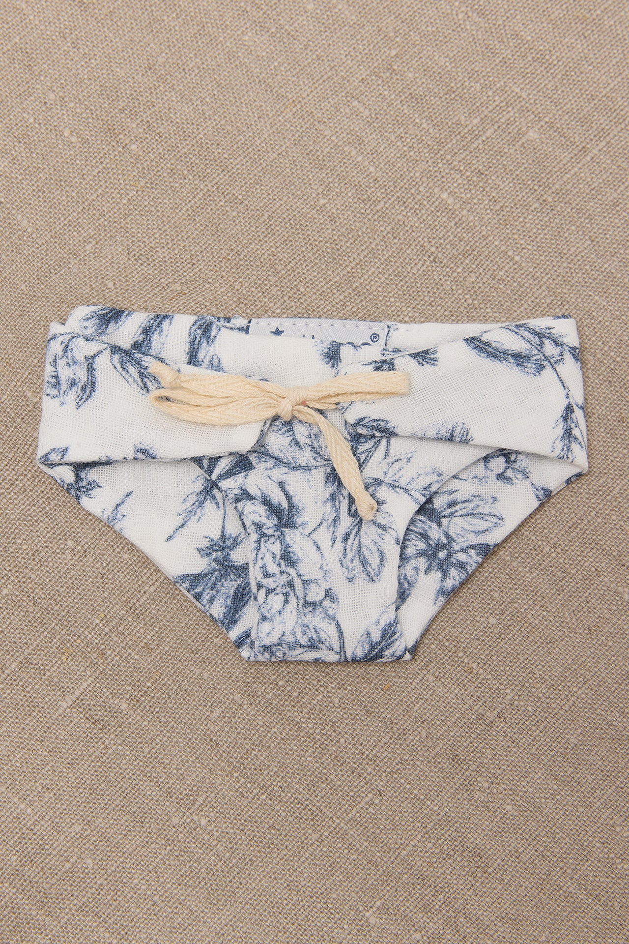 Valise Sidonie - Minikane x Tartine et Chocolat Toile de Jouy bleu